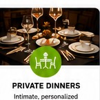 Private dinner table